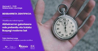 Alzheimerren gaixotasuna prebenitzeko eta tratatzeko ikuspegi berriak aurkeztu dituzte Bidebarrieta Liburutegian