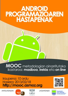 "Android programazioaren hastapenak" ikastaroa on-line