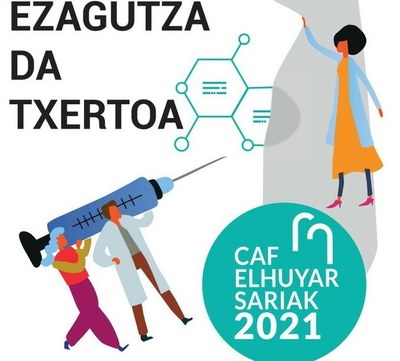 CAF-Elhuyar 2021 sariak: "Ezagutza da txertoa"