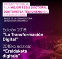 Doktorego tesi onenaren Tecnalia Sarietan parte hartzeko azken eguna apirilaren 15a da