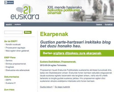 Eusko Jaurlaritzak Euskara Sustatzeko Ekintza Plan berria abian jarri du