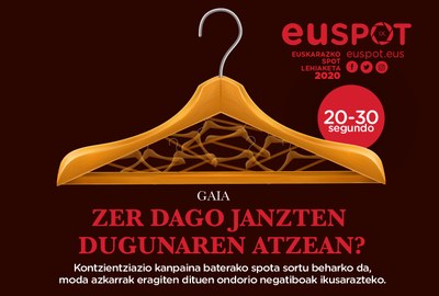 Euspot, euskarazko spot lehiaketa abian da: Zer dago janzten dugunaren atzean? 