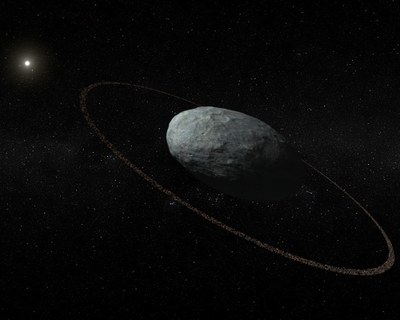 Haumea planeta bitxiak eraztuna du 