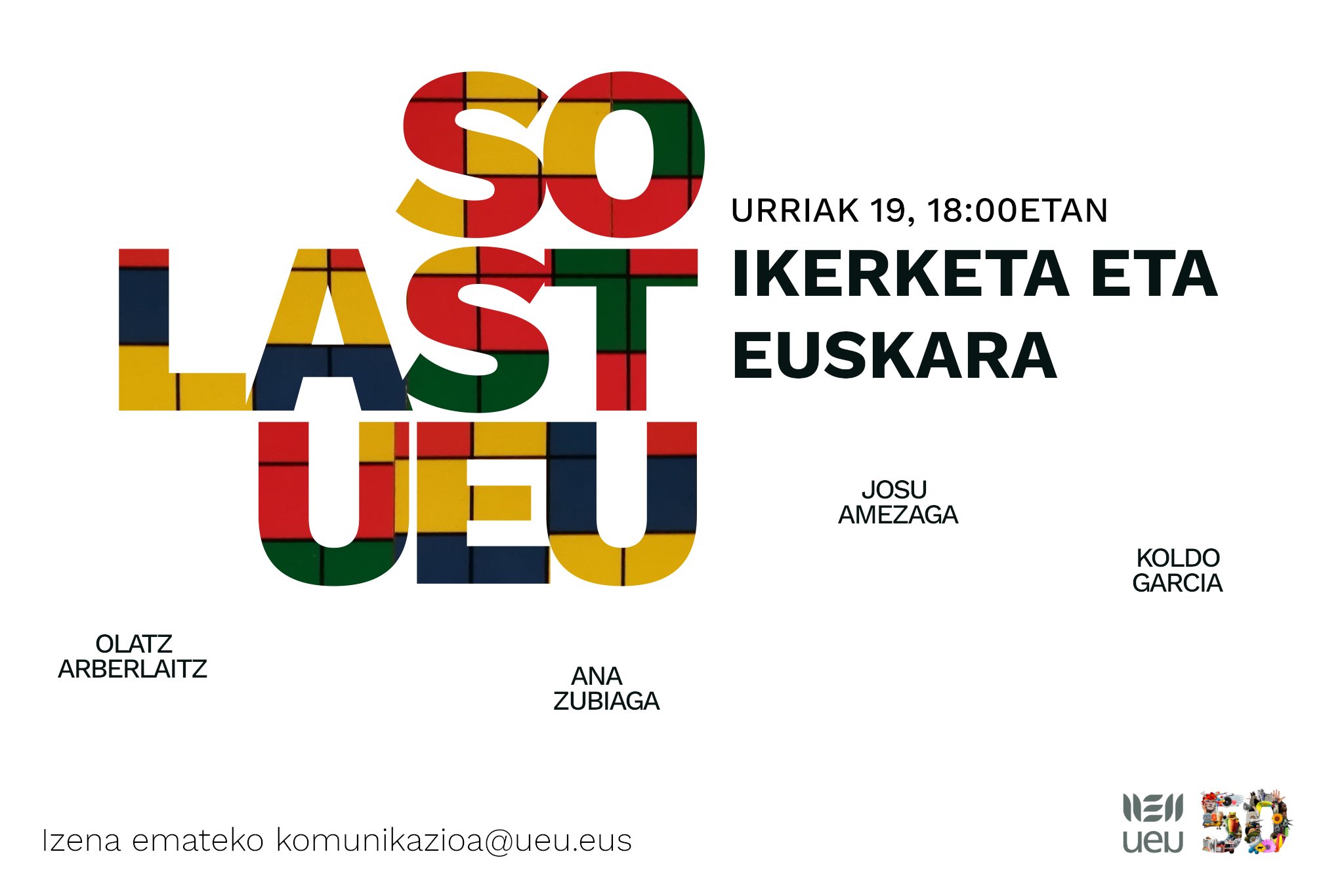"Ikerketa eta euskara" online solasaldia antolatu du UEUk urriaren 19an