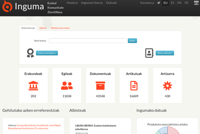 Inguma, euskal komunitate-zientifikoaren datu-basearen webgunea berritu dute