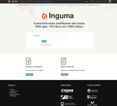 Ingumak, euskal komunitate zientifiko-intelektualaren datu-baseak, bere webgunea berritu du