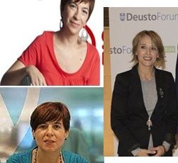 Maite Artola, Pilar Kaltzada eta Lourdes Perez kazetaritza konprometituaz mahai-inguruan