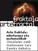"Arte fraktala: edertasuna eta matematikak" erakusketa Sarrikoko metro geltokian dago ikusgai