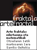 "Arte fraktala: edertasuna eta matematikak" erakusketa Sarrikoko metro geltokian dago ikusgai