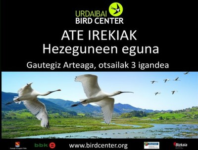 Nazioarteko Hezeguneen Egunarekin bat egingo du igandean Urdaibai Bird Centerrek