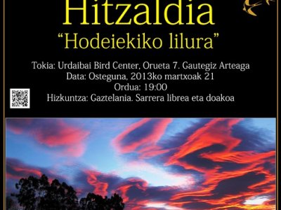 Urdaibai Bird Center-ek "Hodeiekiko lilura" hitzaldia antolatuko du bihar meteorologiaren mundu mailako egunarekin bat eginez