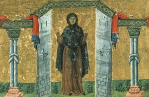 Melania_the_Younger_nun_of_Rome_Menologion_of_Basil_II